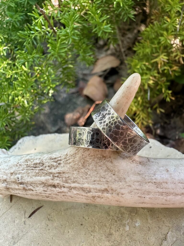 Pair of rings on antler